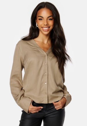 Object Collectors Item Tilda L/S V-Neck Shirt Fossil 34