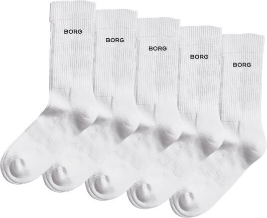 Björn Borg Essential Crew Sokker 5-pakning Hvit 35-38