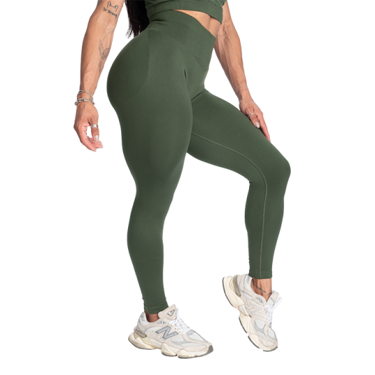 Better Bodies Shape Seamless Tights Mørkegrønn Grön X small Better Bodies Shape Seamless Tights Mørkegrønn Grön X small