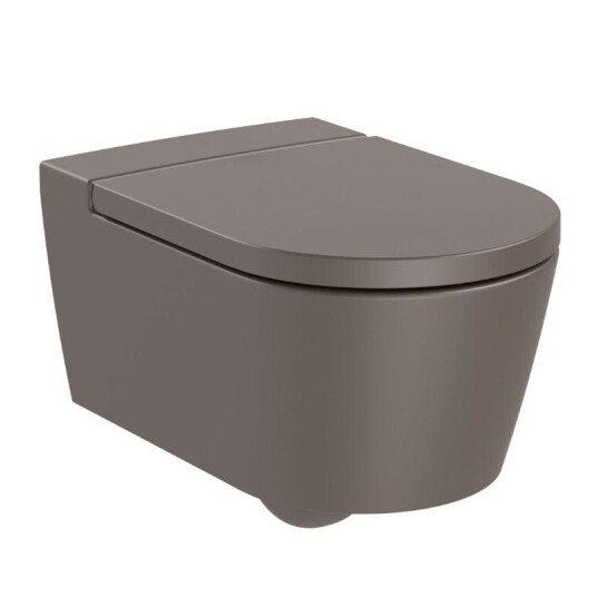 Roca Inspira Rimless Veggskål Uten Sete Coffee Roca Inspira Rimless Veggskål Uten Sete Coffee