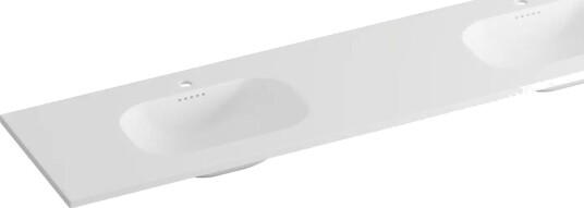 Korsbakken Nice Heldekkende Hvit Matt 200cm Dobbel