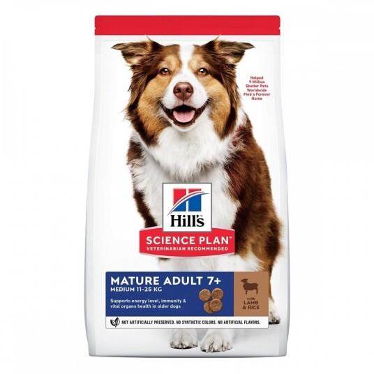 Hill's Science Plan Hundemat 7+ Medium med Lam & Ris (2,5 kg) - For Voksne Hunder Hill's Science Plan Hundemat 7+ Medium med Lam & Ris (2,5 kg) - For Voksne Hunder