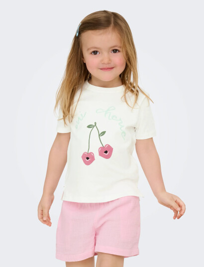 Kids Only Kmgcandy Life S/S Printed Tee Jrs Noos White 110