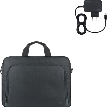Mobilis The One Notebookbæreveske Topplasting 14" 16" Svart Med 65W Laptop Charger