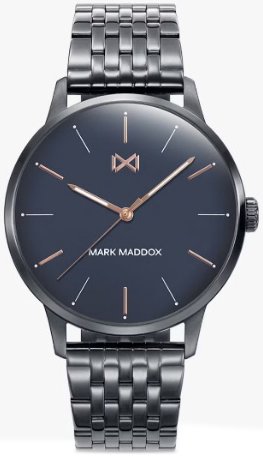 Mark Maddox Herreklokke HM2002 37 Classic Blå/Stål Ø41 mm