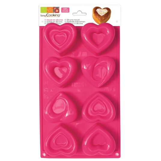 Scrapcooking Silikonform Hjerter 