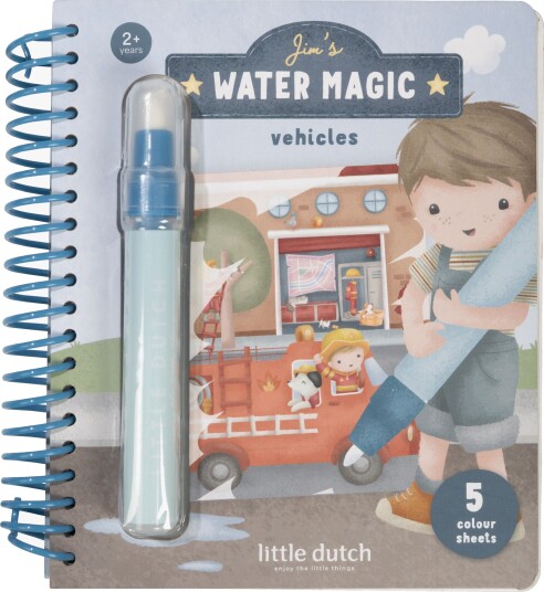 Little Dutch Jim Vehicles Fargeleggingsbok Magic Vann