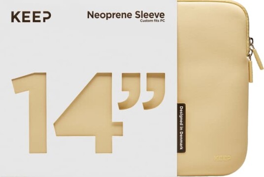 KEEP 14 neoprenetui for bærbar PC (chardonnay) KEEP 14 neoprenetui for bærbar PC (chardonnay)