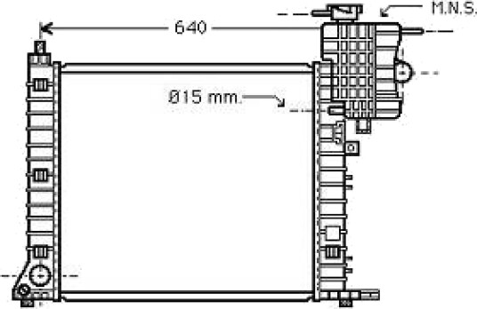 DIEDERICHS DCM2402 Radiator motorkjøling