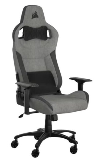 Corsair T3 Rush - Spillestol - Armlener - T-Formet - Tipping - Stoff - Trekullgrå