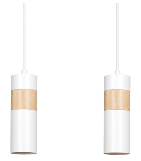 Akari 2 Hvit pendellampe GU10 230V uten lyskilde