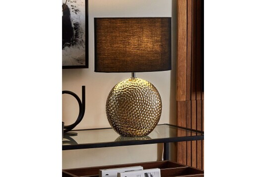 Libbelo Bordlampe 51 cm E27 Gull/Svart Libbelo Bordlampe 51 cm E27 Gull/Svart