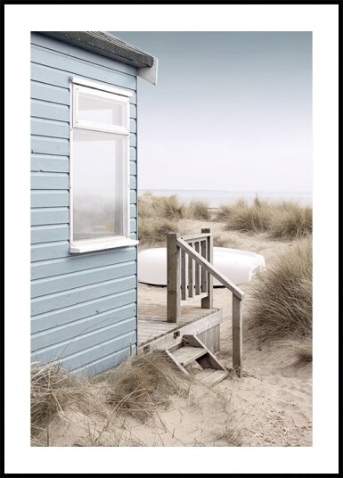 Beach Hut and Boat Plakat Plakat / 100x150cm