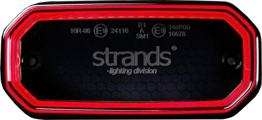 Strands FOR9T Scale Posisjonslys LED Rød 10-40V 3,5W pris per stk