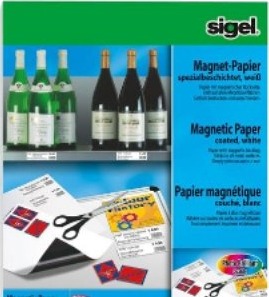Sigel 250 Mikron Hvit A4 210 X 297 Mm 5 Ark Magnetpapir Ip440