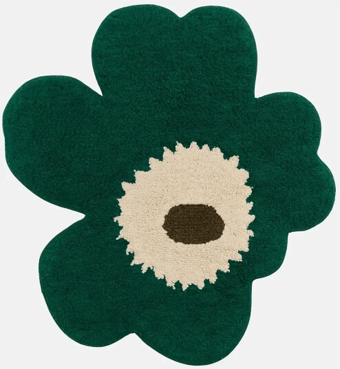 Marimekko Home Unikko Bath Mat 73X74Cm   Green   73X 74CM