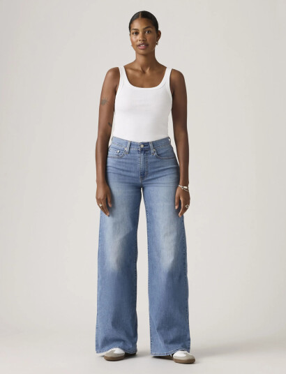 Levi"s® 728 Hr Wide Leg Cool Surf Blue 25 x 30