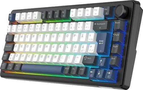Deltaco GAMING DK480 Gamingtastatur Nordisk Svart GAM-205