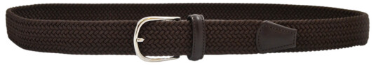 Anderson's Classic Elastic Woven belte - Mørkebrun AND-B0667-NE37-M1-105