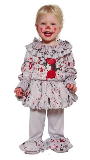 Crazy Clown Baby Kostume Crazy Clown Baby Kostume