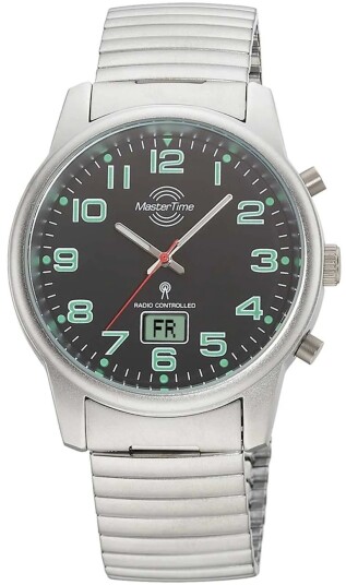 Master Time Herreklokke MTGA 10763 22E Classic Sort/Stål Ø41 mm