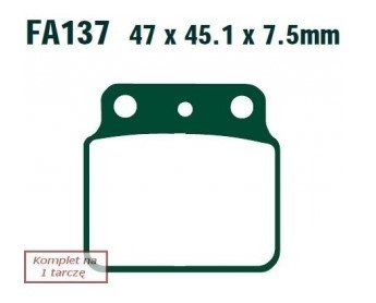 Bremseklosser EBC Brakes FA137R Bremseklosser EBC Brakes FA137R