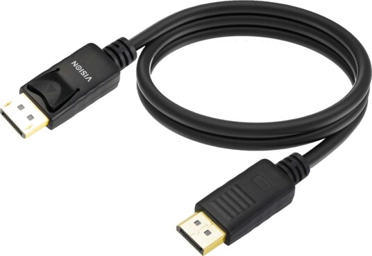 Vision Displayport Kabel Displayport Hann Til Displayport Hann Displayport 1.4 2 M 8K 60Hz Støtte Svart Vision Displayport Kabel Displayport Hann Til Displayport Hann Displayport 1.4 2 M 8K 60Hz Støtte Svart