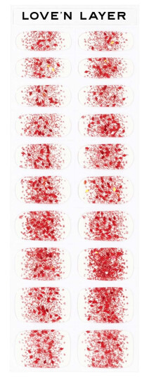 Love'n Layer Love Note Funky Sparkle Red