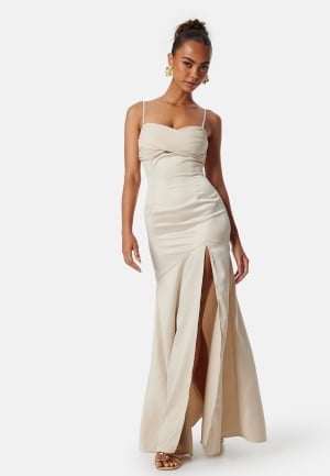 Bubbleroom Occasion High slit gown Champagne 34