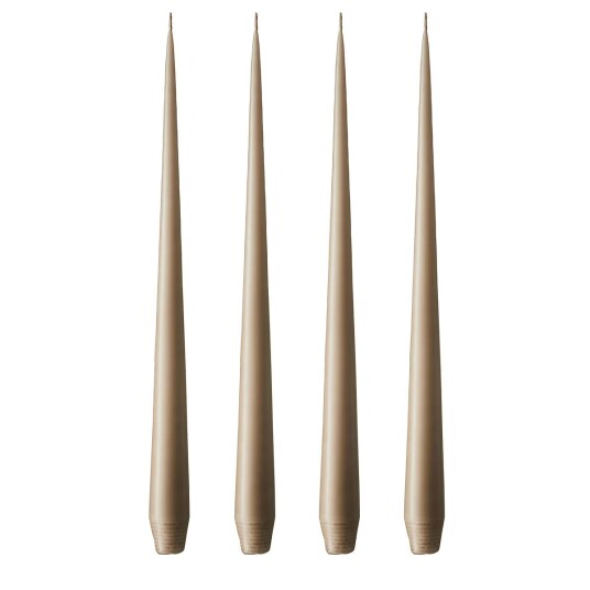 Ester & Erik lys 32 cm 4-pakning nougat note Matt