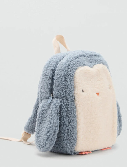Mango Penguin Backpack - Blue - ONE SIZE