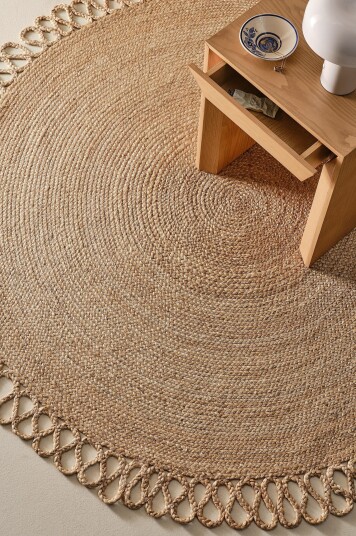 Jotex Rundt Juteteppe Jute Natur BAHAR 216172301120