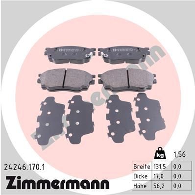 Bremseklosser ZIMMERMANN 24246.170.1