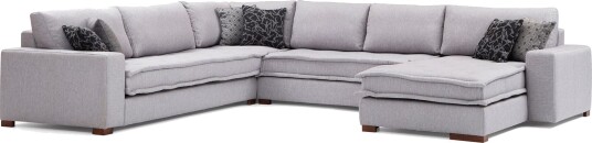 Mamerto Sofa m. Divan 4 seters   Lysegrå