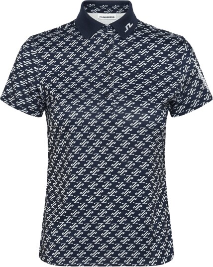 J. Lindeberg Tour Tech Print Polo   CARDI JACQUARD S   JL NAVY   XS