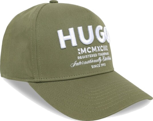 HUGO BLUE Merk Cap Khaki green ONE SIZE HUGO BLUE Merk Cap Khaki green ONE SIZE