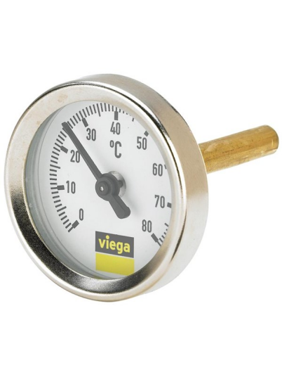 Viega Easytop Vann Termometer 0-80°C for Hydraulikk Viega Easytop Vann Termometer 0-80°C for Hydraulikk