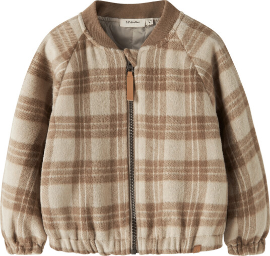 Lil"Atelier Nmmnima Bomber Jacket Lil Beige 92