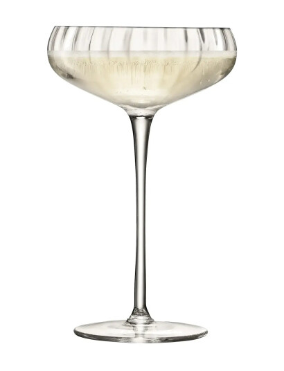 LSA International Champagne Saucer Aurelia Set 2 Lsa   Nude   30 CL