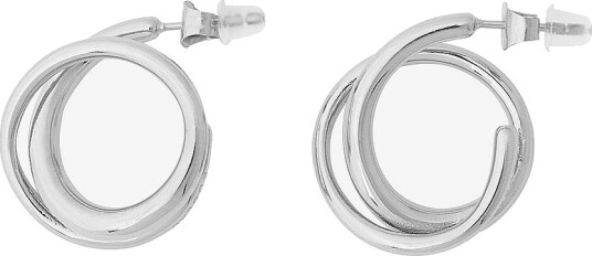 Edblad Øreringer Nouveau Hoops L Steel Sølv