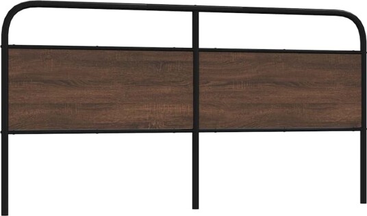 Hodegavl brun eik 200 cm stål og konstruert tre 8721158564399