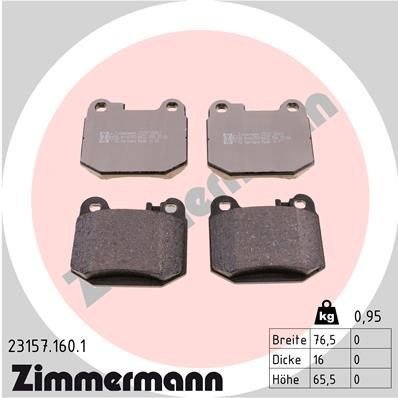 Bremseklosser ZIMMERMANN 23157.160.1