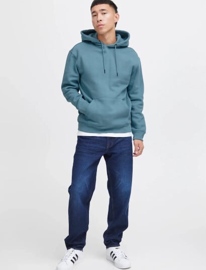 Blend Bhdownton Hood Sweat   Blue   M