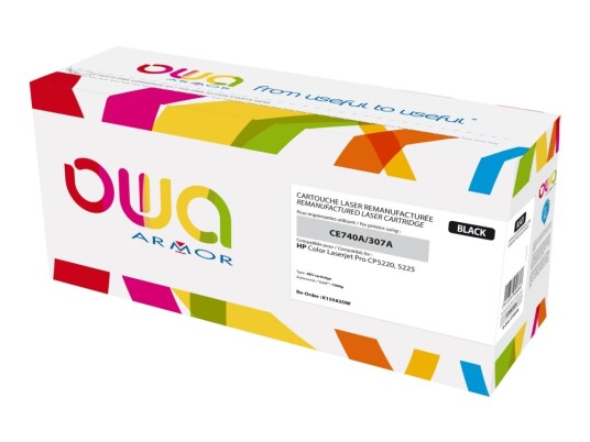 Owa - Svart - Kompatibel - Tonerpatron Alternativ For: Hp Ce740a - For Hp Color Laserjet Professional Cp5225 Cp5225dn Cp5225n Owa - Svart - Kompatibel - Tonerpatron Alternativ For: Hp Ce740a - For Hp Color Laserjet Professional Cp5225 Cp5225dn Cp5225n