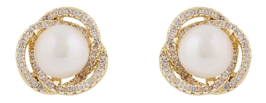 Snö Of Sweden Mayfair Pearl Earring Gold/White