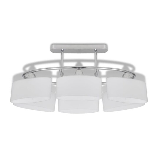 vidaXL Taklampe med ellipseformede glasskjermer 4 stk E14 vidaXL Taklampe med ellipseformede glasskjermer 4 stk E14