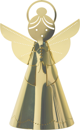 Pluto Design Singing Angel dekorasjon gull 11 cm