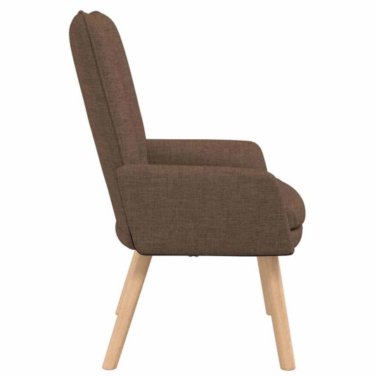 Avslappende stol Brun 63 x 67 x 94 cm stoff