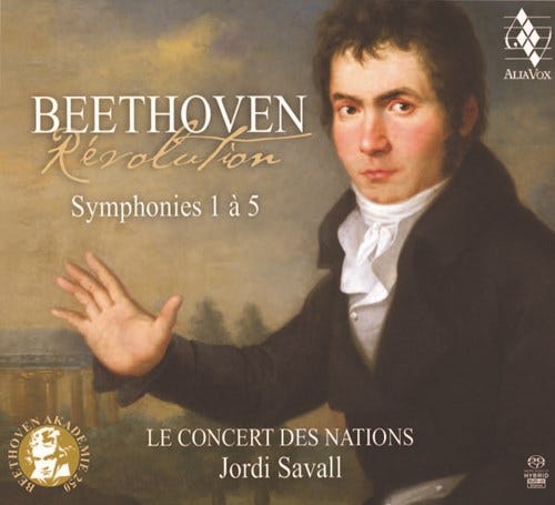 Jordi Savall, Ludwig van Beethoven, Le Concert Des Nations Orchestra  Beethoven: Symphonies Nos. 1  5  CD