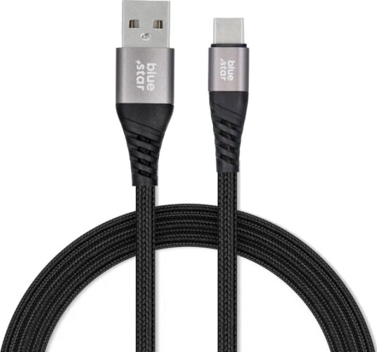 Usb-Kabel Blue Star Usb-A Til Usb-C 1,2 M Svart